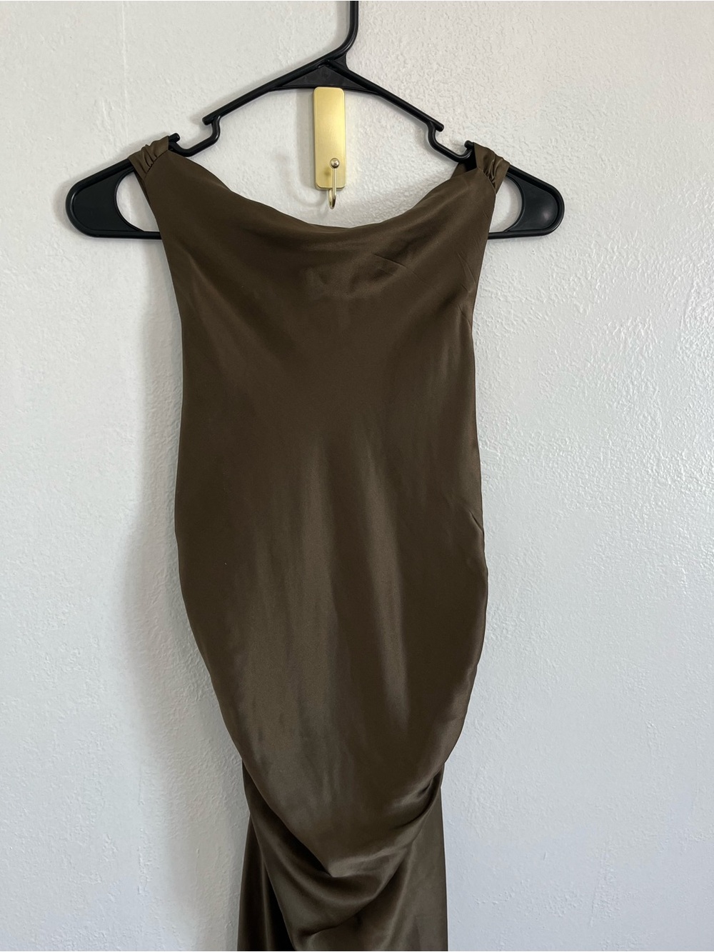 Reformation Anaiis Silk Dress in Morel Size 6 - Picture 4 of 9